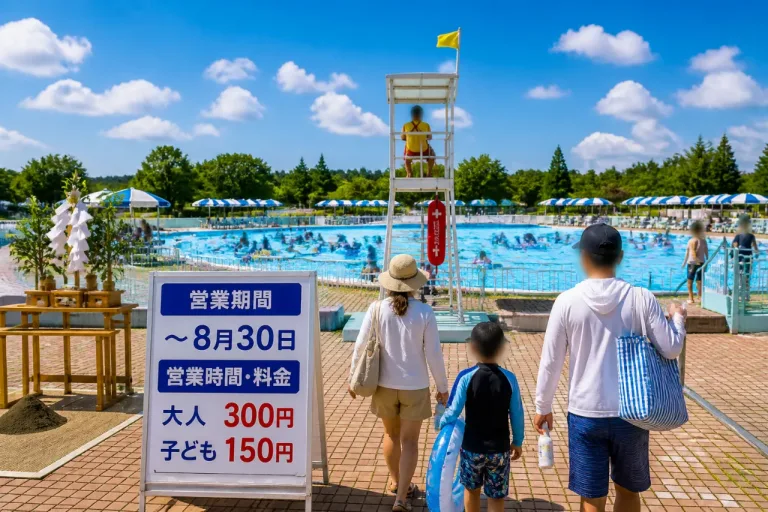 郡山カルチャーパークのプール営業が本格始動 夏の行楽本番へ