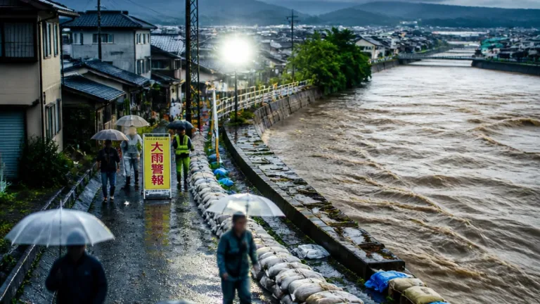 郡山に発表の大雨警報 住民は早めの警戒と避難準備を