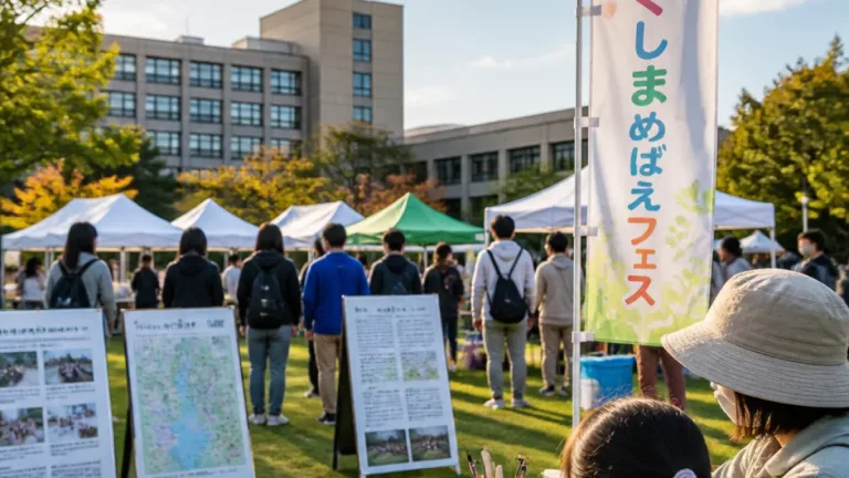 郡山で初開催の「めばえフェス」 葛尾復興へ学生と市民が連携