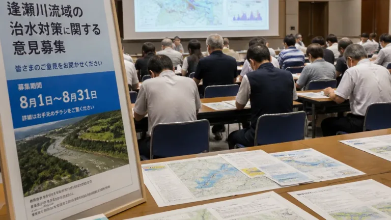 郡山・逢瀬川流域の水害対策素案を説明 住民の理解と意見収集へ