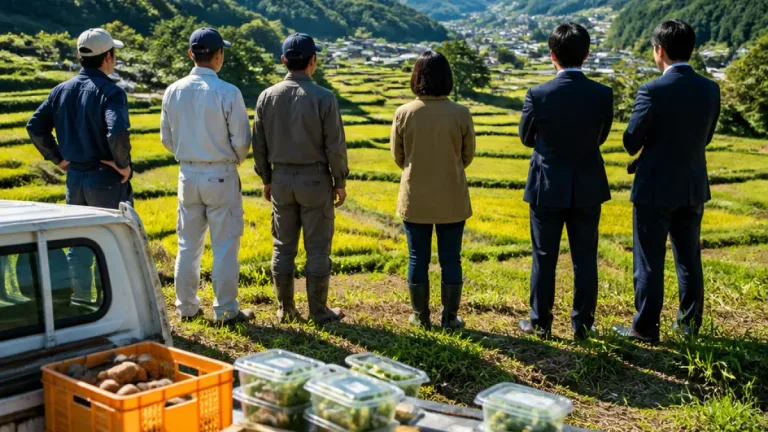 県産農産物の魅力発信、香美市で企業と生産者が現地視察