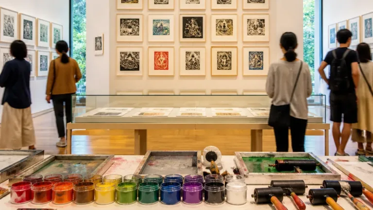 久保貞次郎コレクション展、飛騨で多彩な版画と教育プログラムを公開