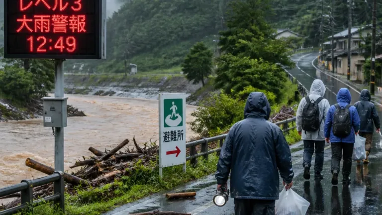 久慈市に大雨警報（レベル3）発表 転機となる避難判断の意味と備え