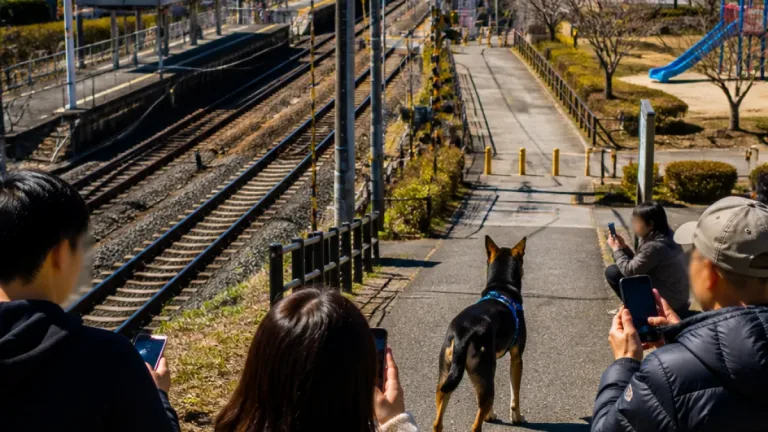 久喜で甲斐犬が所在不明 付近は鉄道・公園が交錯