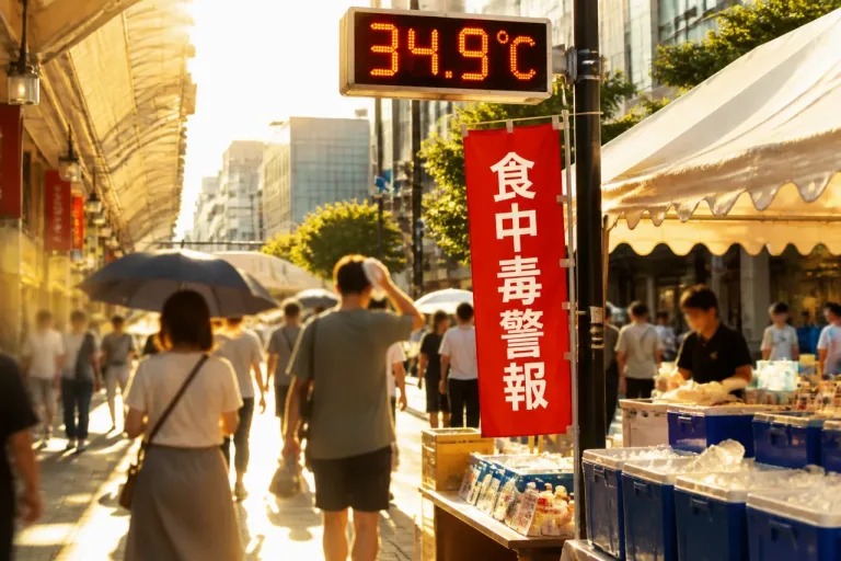 熊本市で34.9度 県が食中毒警報を発表