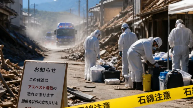 ボランティアに注意喚起を 熊本の被災地で潜むアスベストの危険