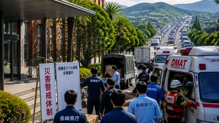熊本地震受けた周辺対応──長崎県が災害対策本部を災害警戒本部へ移行