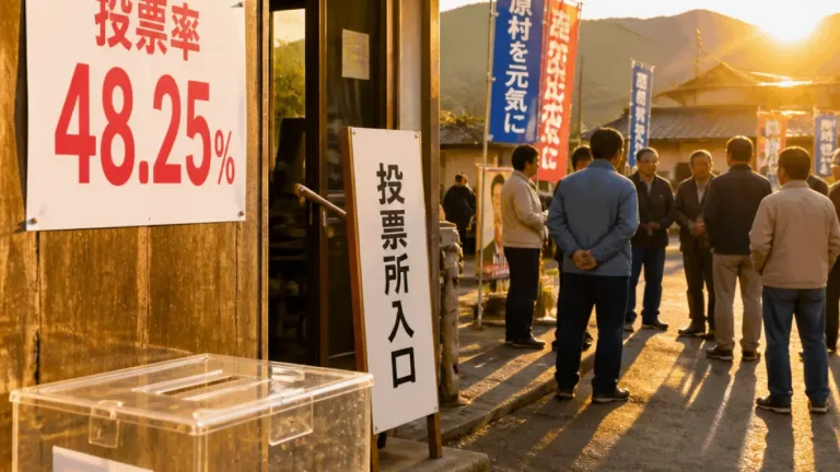 熊本・西原村長に吉井氏再選、低投票率が残した課題