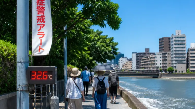 県内に熱中症警戒アラート 厳重な暑さと満潮期の浸水に注意