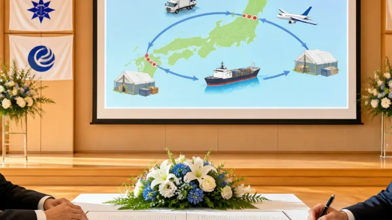国頭村と岩美町・境町が遠隔連携で災害相互応援協定を締結