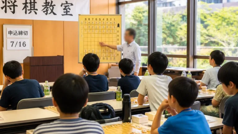 倉敷出身・狩山五段が小学生対象の将棋教室を開催