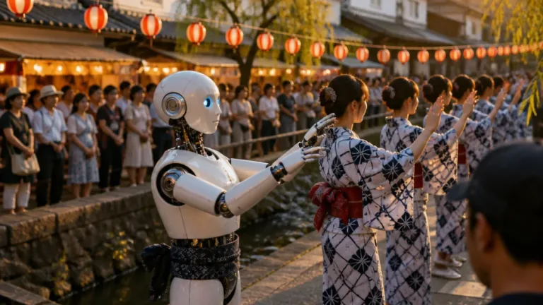 倉敷天領夏祭りにヒューマノイドロボが参加、地域行事に新しい演出