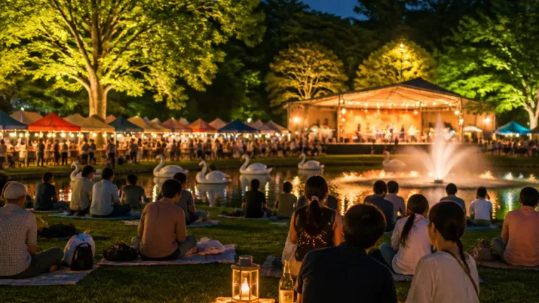 久留米・石橋文化センターで夜の夏祭り「ナイトピクニック」開催