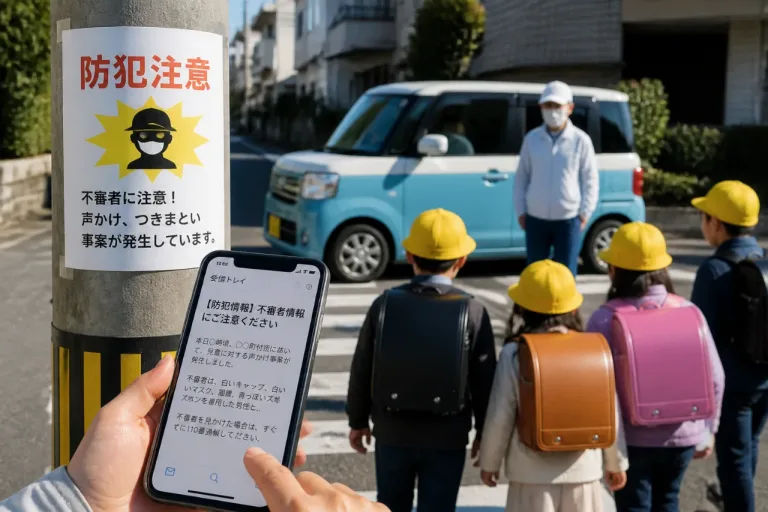 久留米・田主丸で登校中の児童につきまとう事案、警察が注意喚起