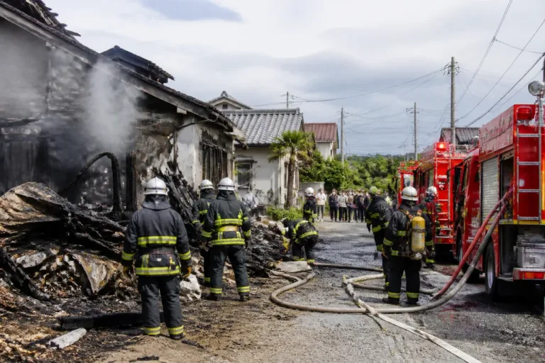 串間市で住宅と倉庫など3棟が全焼 けが人なし