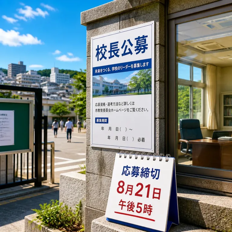 堺市が公募で小中校長を募集 任期や応募条件のポイントと手続き