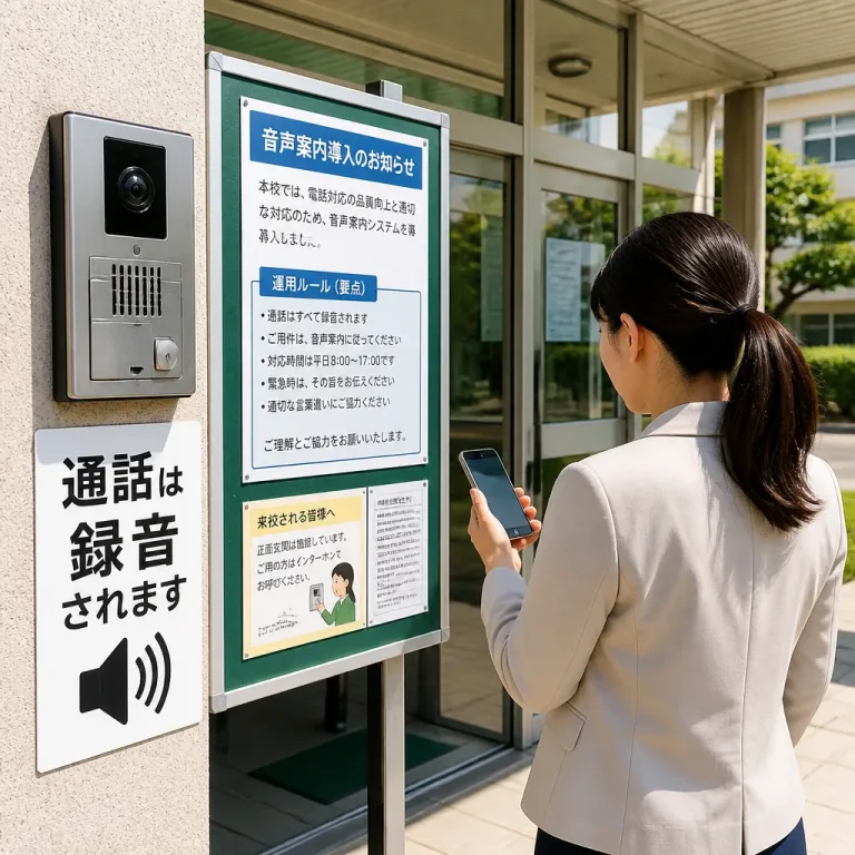 学校の電話録音と音声案内で進む「現場の負荷分散」