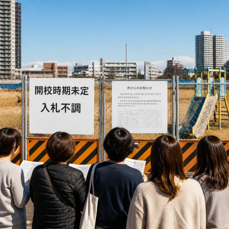 武蔵浦和の義務教育学校建設、入札3回不調で開校時期が宙に浮く