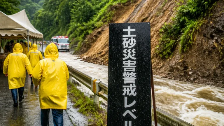 局地的大雨で一部にレベル4土砂災害警戒情報を発令