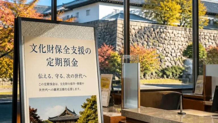 京都銀行、預金通じ文化財保全を支援