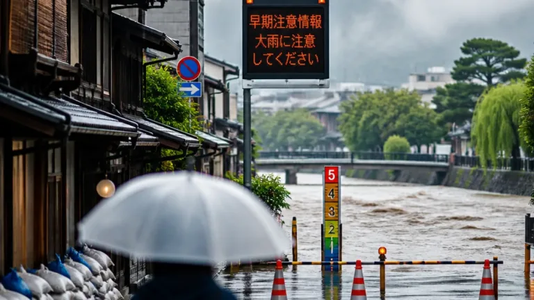 京都府に午後から深夜、警報級大雨の恐れ
