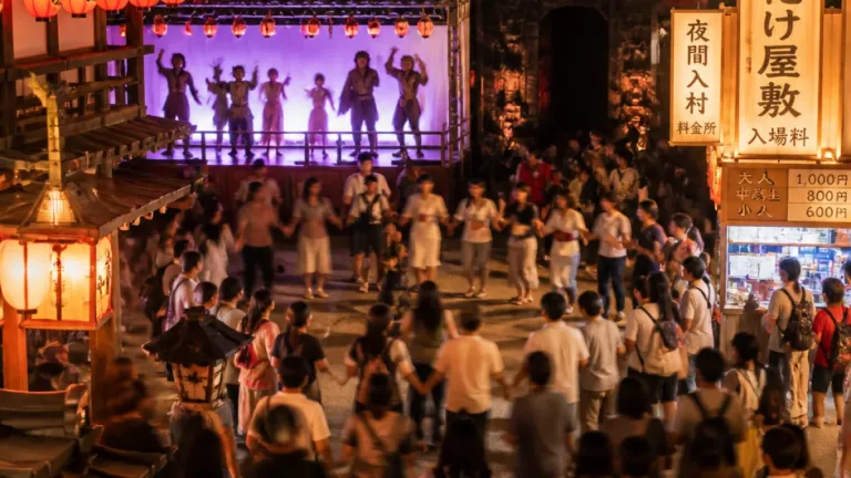 京都・太秦映画村で夜の夏祭り再始動 盆踊りと妖怪企画で集客狙う