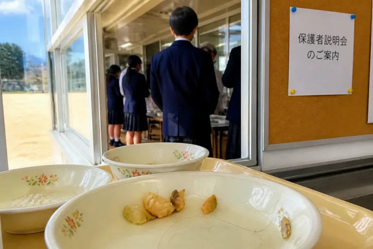 県立中学校の給食に髪やビニール片、保護者の不安高まる