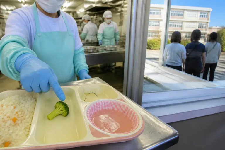 県立広島中学校で給食に髪の毛とビニール片、県教委は原因調査を継続