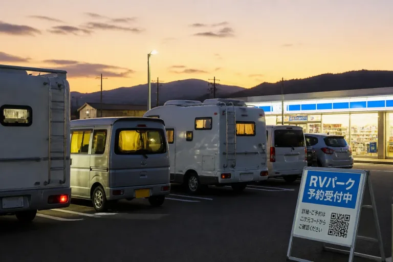 ローソン駐車場で車中泊、静岡で複数店展開へ