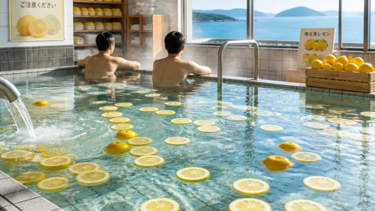 公衆浴場で夏季限定の「レモン風呂」 県内6施設で実施、涼感と入浴環境の工夫