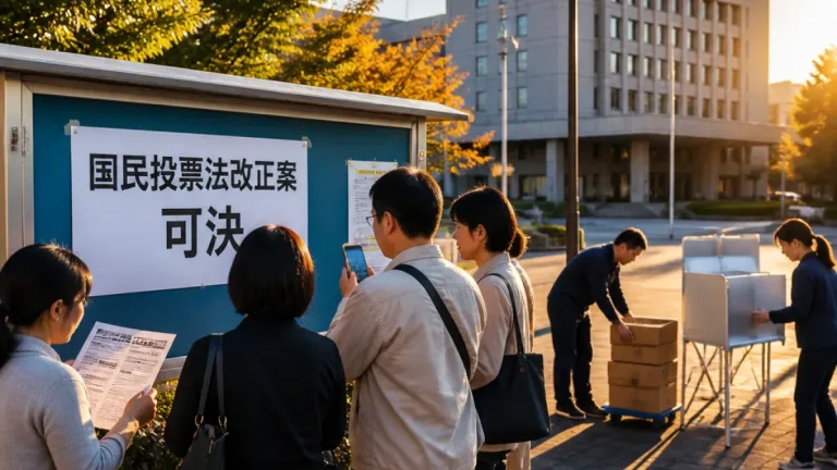 町田の有権者に影響する国民投票法改正案、参院審査会で可決