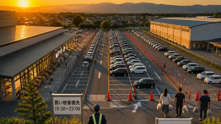 前橋花火鑑賞に伴う臨時駐車場と利用条件を周知