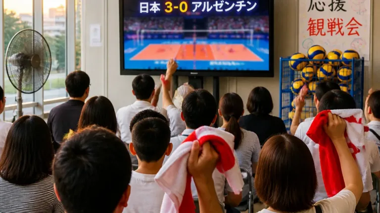 前橋からも声援、日本男子バレーが一次リーグ全勝