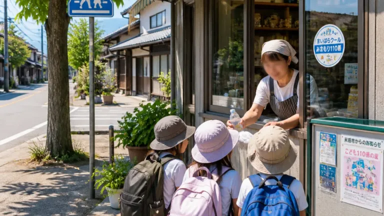 登下校の子ども守る「まいばらクールみまもり110番」9月1日から運用開始