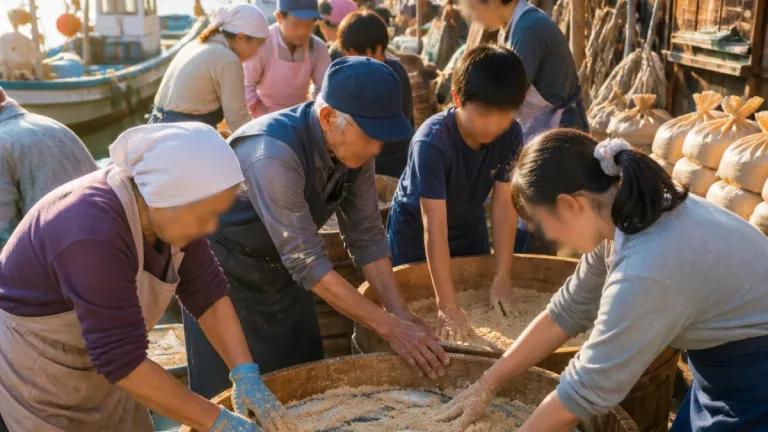 舞鶴の伝統保存食「へしこ」 親善大使と住民が漬け込み体験