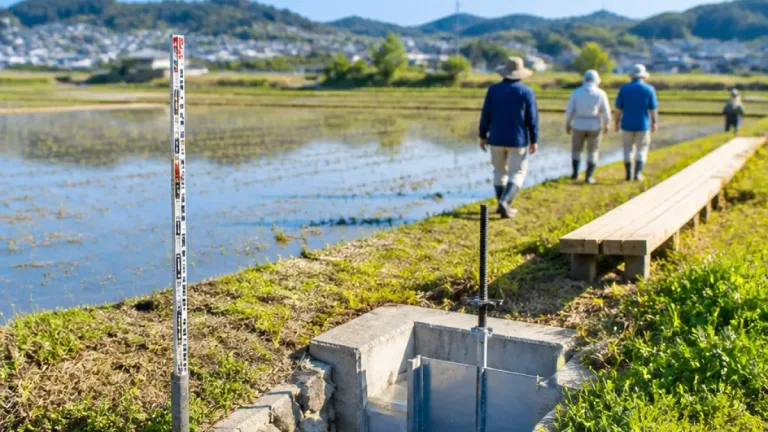 耕作放棄田を湿地化し地下水涵養を図る新たな共同事業