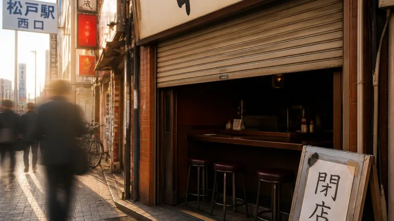 松戸駅西口の「串かつ でんがな」閉店 駅前飲食街に一つの幕引き