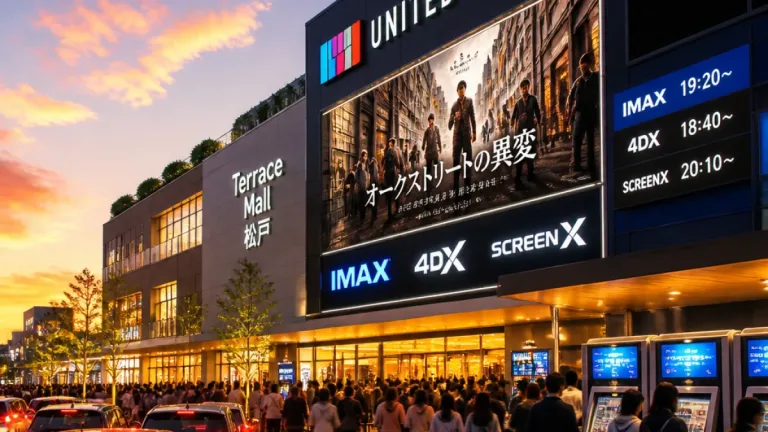 松戸・テラスモールの映画館で『オークストリートの異変』複数フォーマット上映