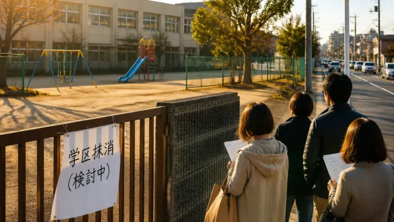 松戸・常盤平一小学区抹消へ 将来の閉校が現実味