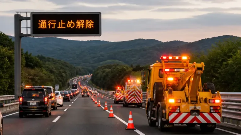 松江自動車道の通行止め一時解除 通行再開と住民への影響