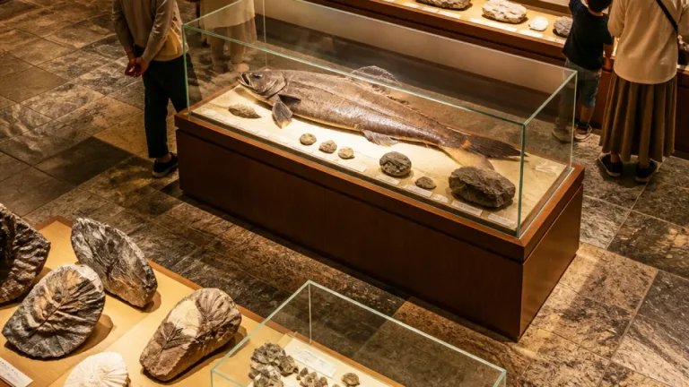 松江・来待ストーンで島根の化石76点を公開 深海魚の初展示も