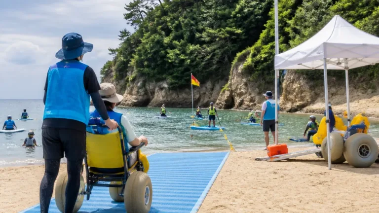 松江でユニバーサル海遊び体験会