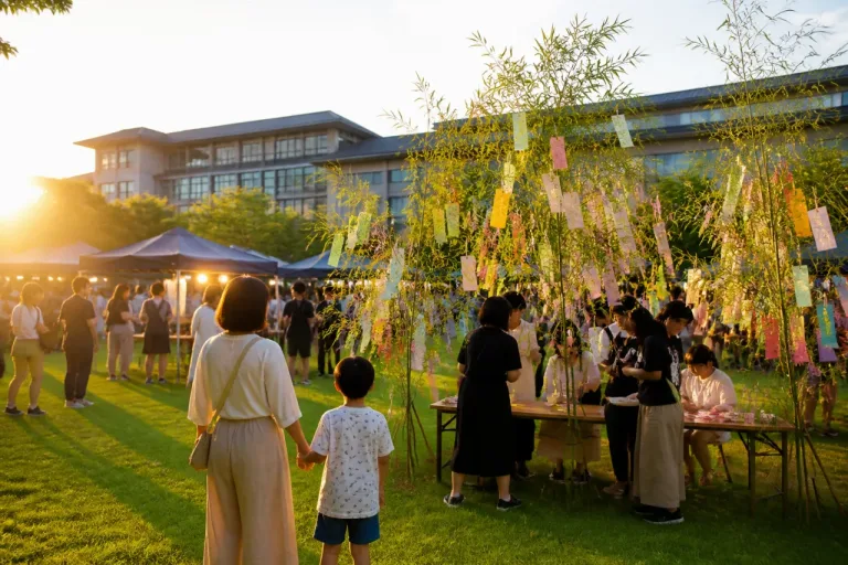 松本・信州大で地域と学生つなぐ七夕イベント