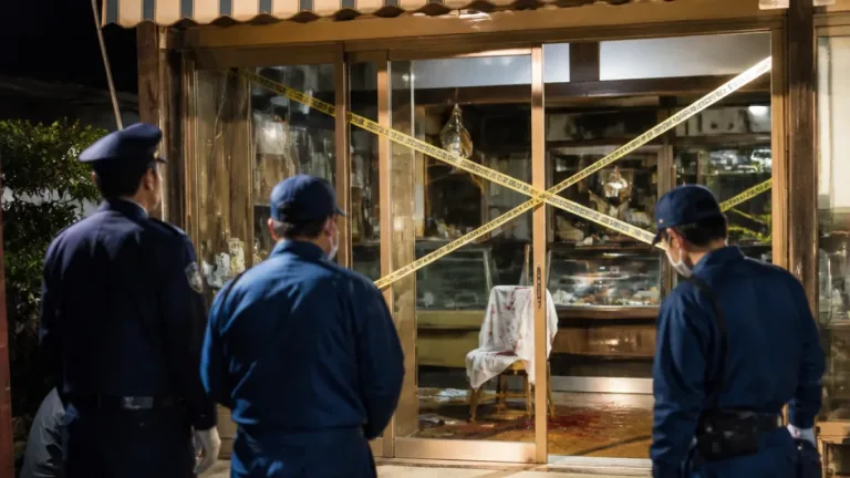 美祢の製菓店で80代男性死亡、県警が殺人として捜査