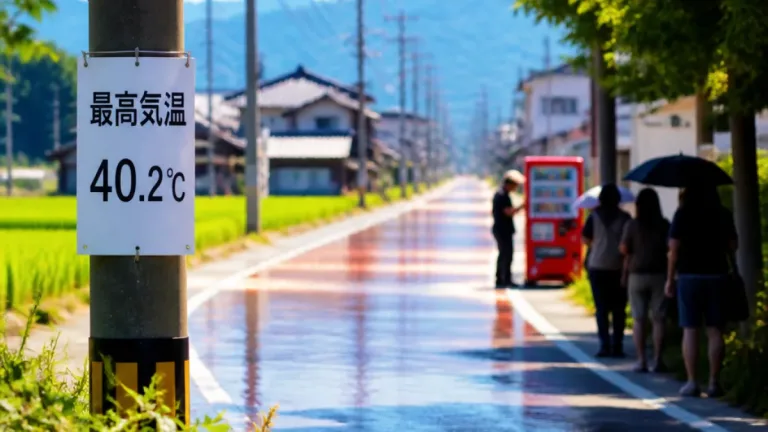 美濃市で40.2度、全国は4日連続の酷暑日と並ぶ