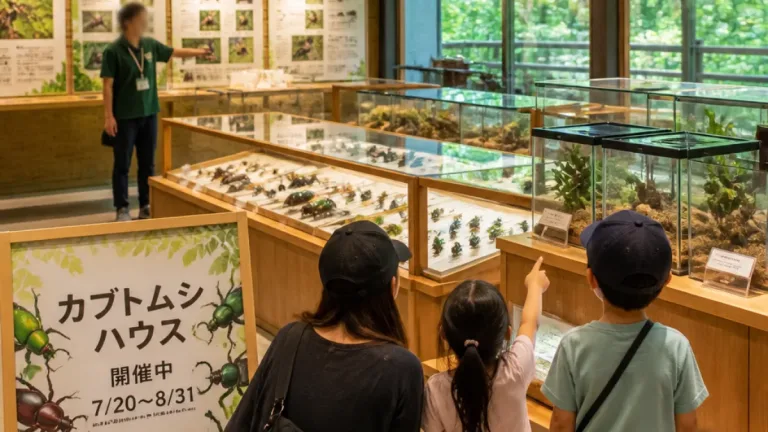 水戸近郊で夏の昆虫展示「カブトムシハウス」開催、家族連れの見学に期待