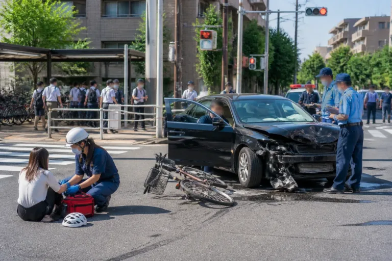 板橋で三笘選手運転の車が自転車と衝突 信号進入で捜査