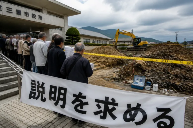 三豊市発注工事の産廃埋戻し告発で説明求める