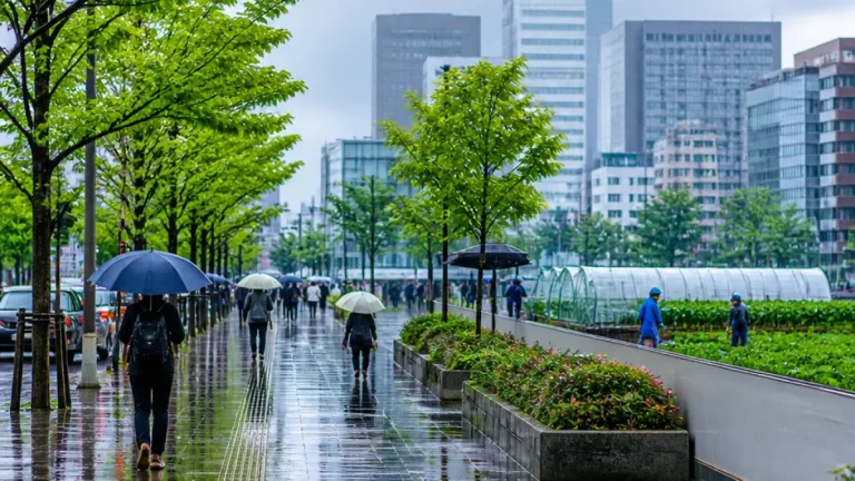 猛暑一服、宮城県内は雨模様で過ごしやすい気温に