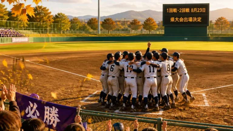 秋の県大会出場校が続々決定 23日に1次予選と2回戦